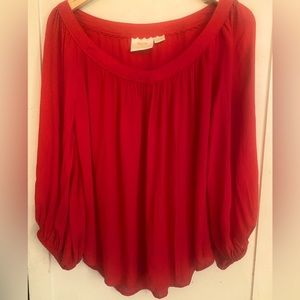 Beautiful red Maeve oversized Top tomato red 10 P